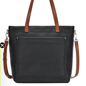 Sashi + Sofi black Addison crossbody/tote